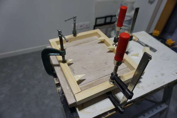 Fabrication du coffrage de la platine support