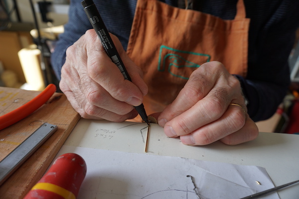 Utilisation du tracé pour cintrer la branche