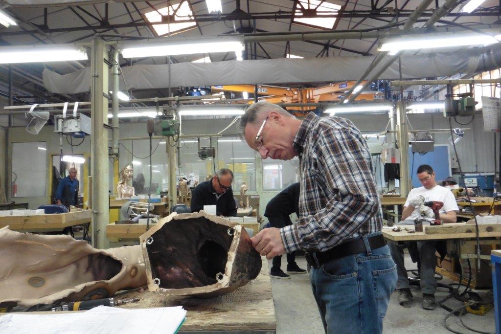 Mise en place pour la patine